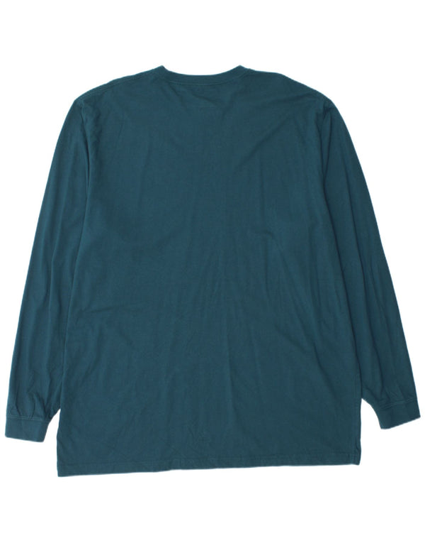 L.L.BEAN Mens Tall Top Manga Larga XL Algodón Verde