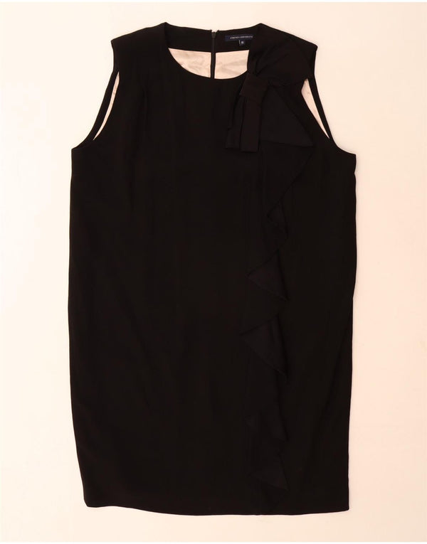 French Connection Vestido recto sin mangas para mujer UK 46 Large Viscosa negra
