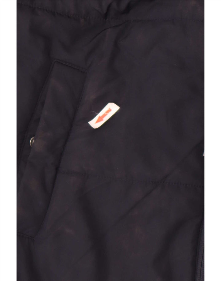 Marks & Spencer Chaqueta acolchada con capucha para mujer UK 42 Medium Azul marino
