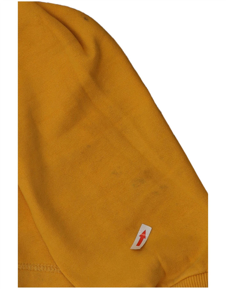 Superdry Jersey con capucha gráfica de algodón amarillo medio