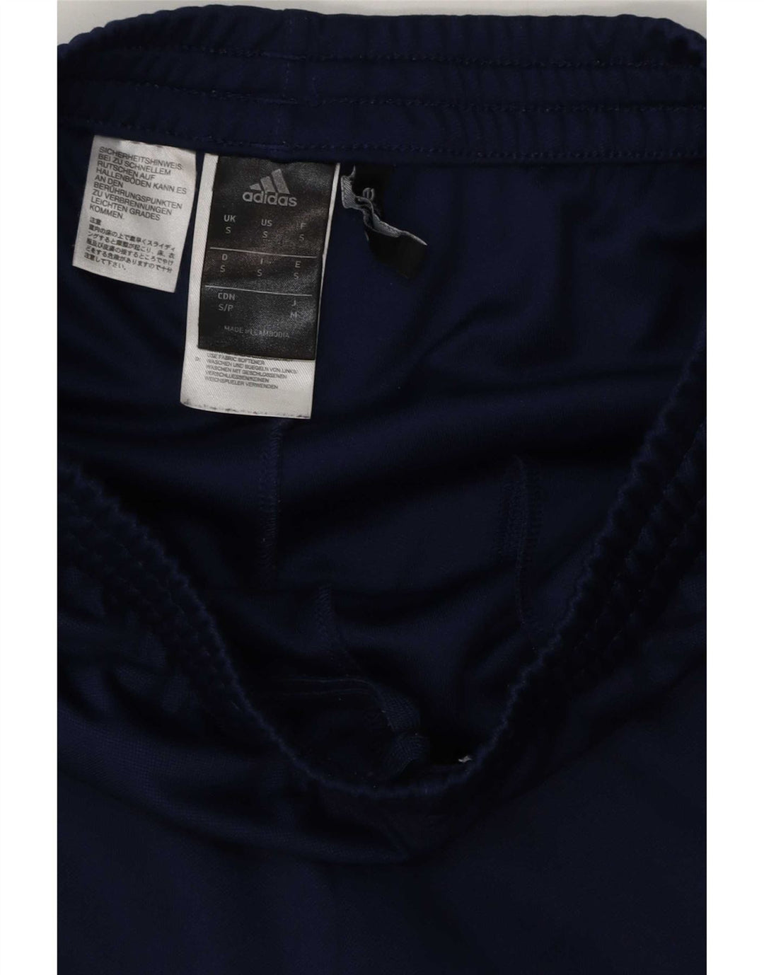 Adidas Mens Climalite Chándal Pantalones Pequeños Azul Marino Poliéster