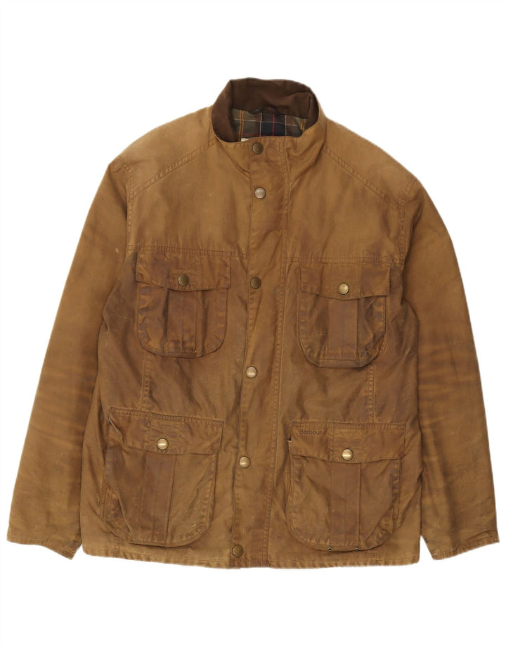 Barbour Chaqueta de algodón encerado para hombre Reino Unido 40 Algodón marrón grande