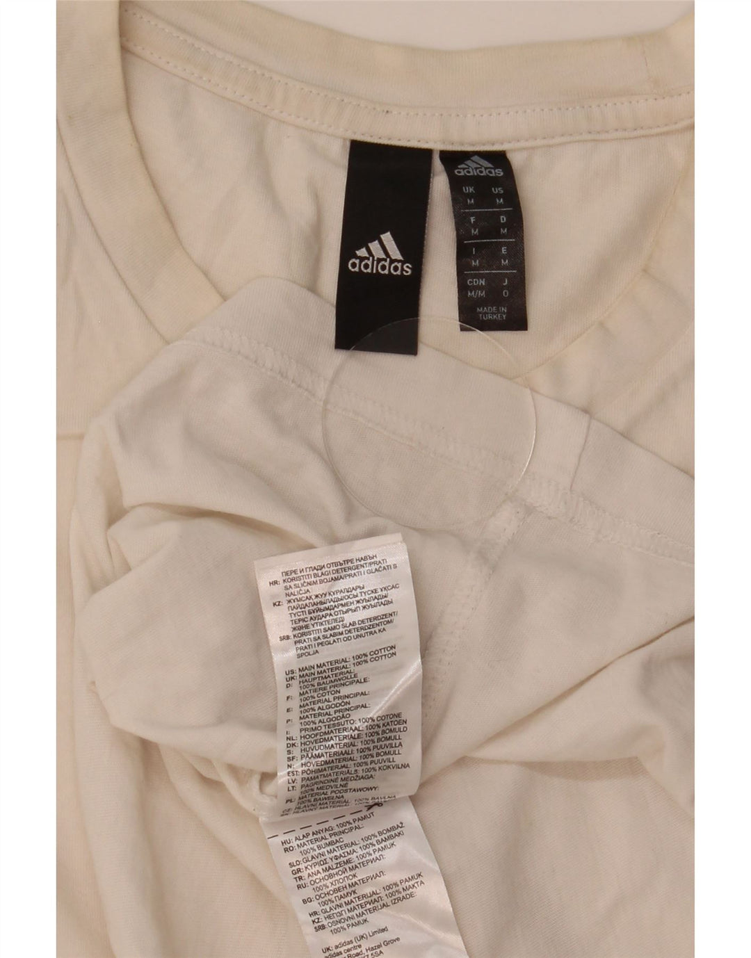Camiseta Adidas Hombre Top Medium Blanco Algodón