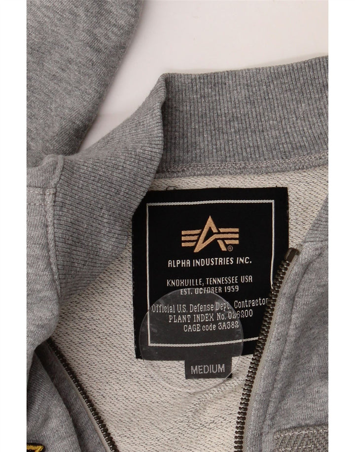 ALPHA INDUSTRIES Chaqueta superior de chándal para hombre Gris medio