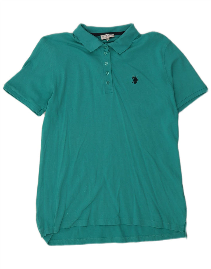 Asociación de Polo de EE. UU. Polo Hombre Algodón Azul Medio