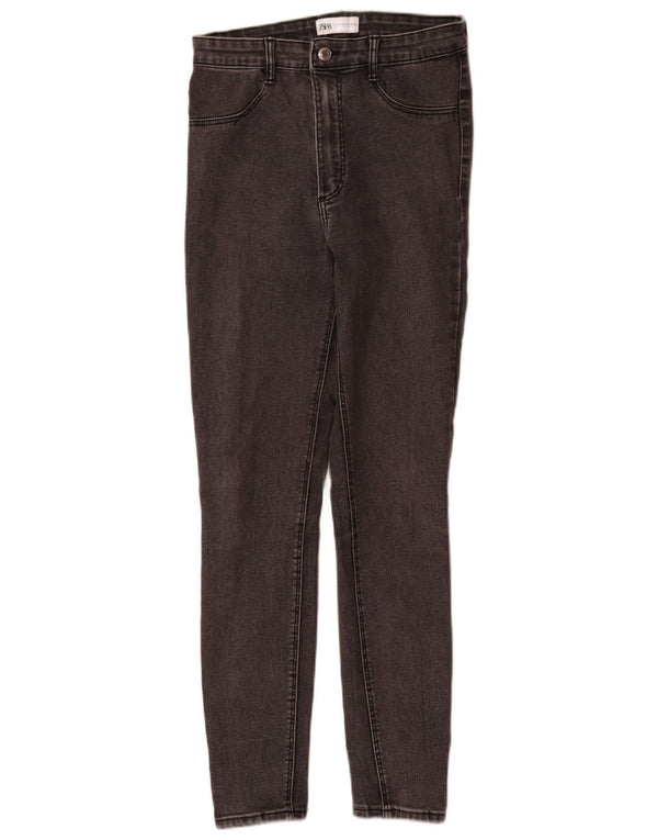 Zara Vaqueros pitillo para mujer EU 38 Small W28 L29 Algodón gris