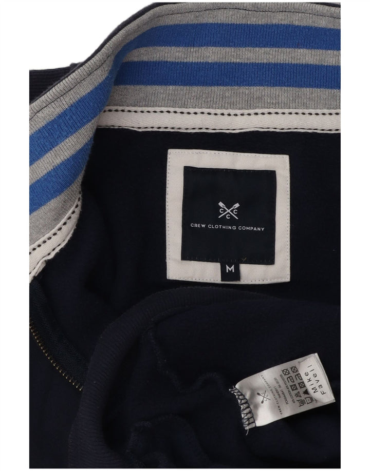 Crew Clothing Chándal para hombre Chaqueta superior Algodón azul marino mediano