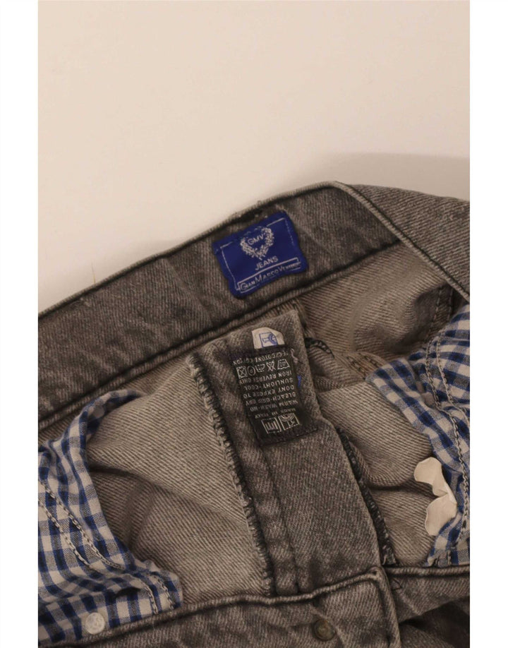 Gianmarco Venturi Vaqueros rectos para hombre W32 L34 Algodón gris