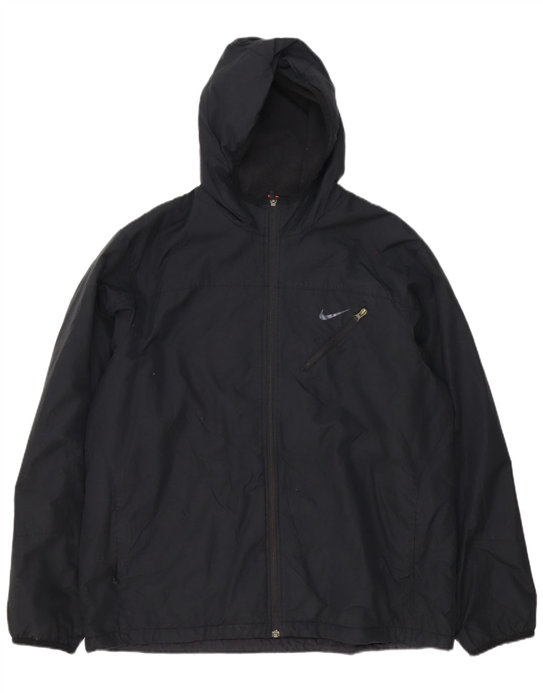 Nike Chaqueta de chándal con capucha para hombre UK 46/48 XL Poliéster negro