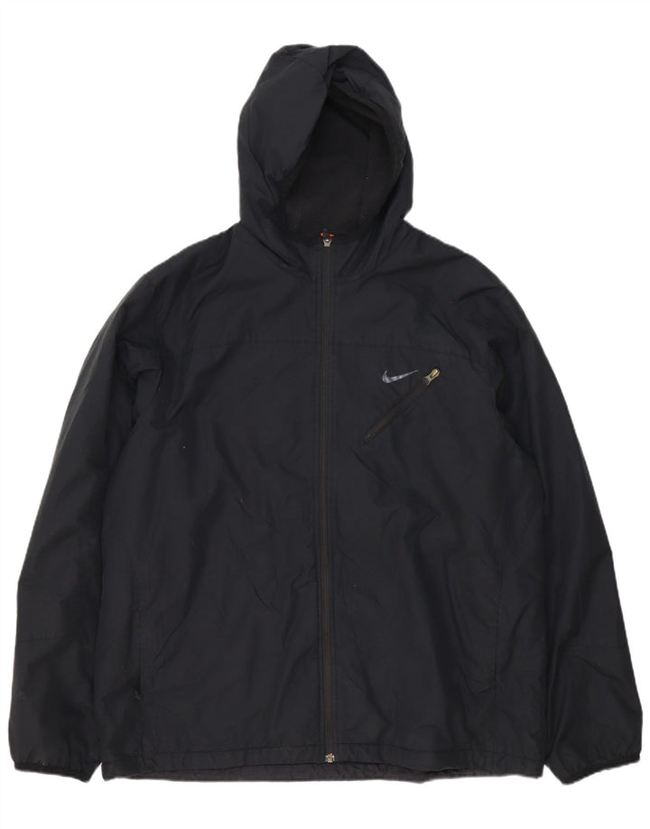 Nike Chaqueta de chándal con capucha para hombre UK 46/48 XL Poliéster negro