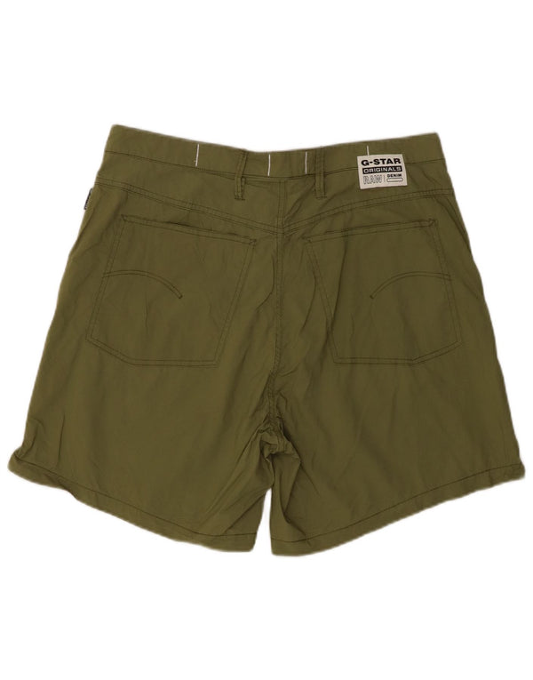 G-Star Pantalones cortos chinos para hombre W29 Small Khaki Cotton