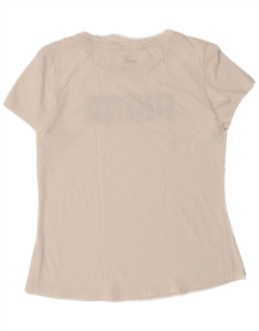 Puma Camiseta gráfica para mujer Top UK 12 Medium White