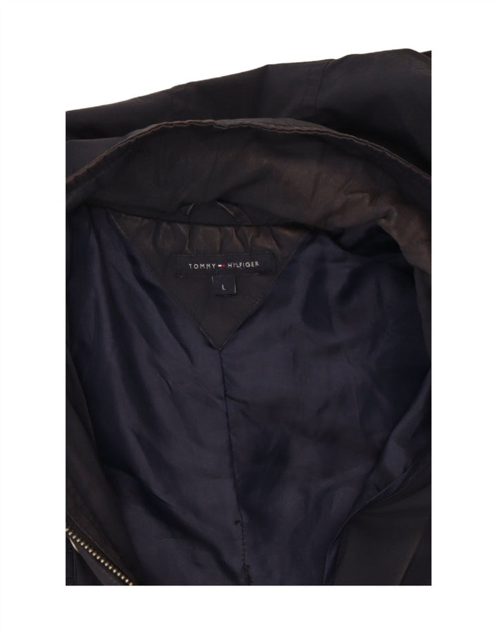 Tommy Hilfiger Chaqueta utilitaria con capucha para mujer UK 46 Grande Azul marino