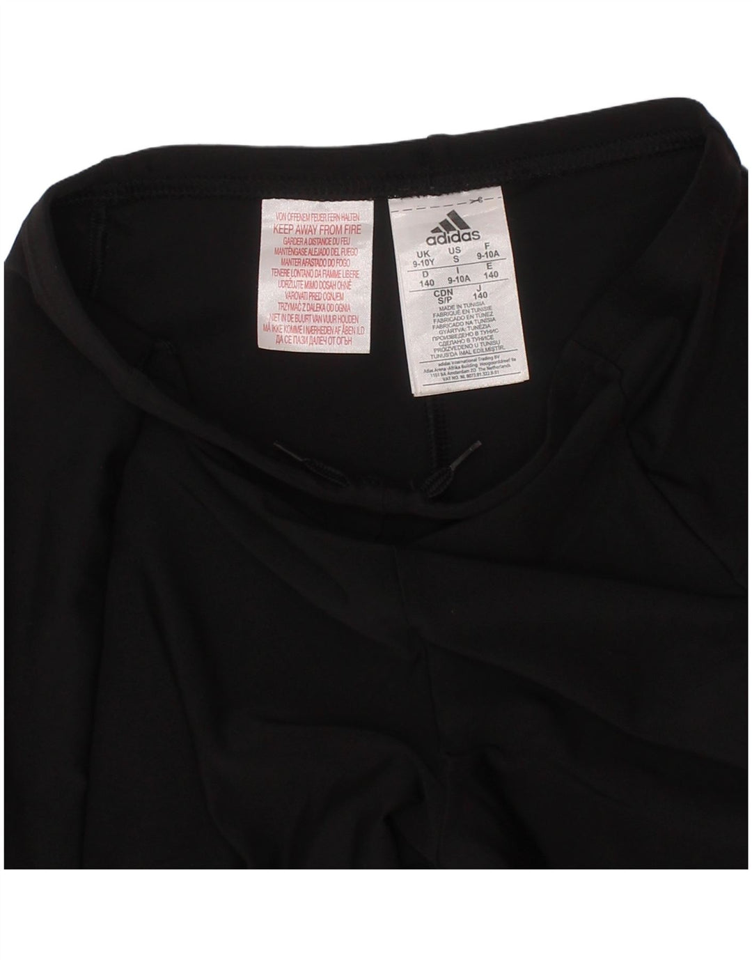 Adidas Pantalón Corto Deportivo Niña 9-10 Años Negro Poliéster