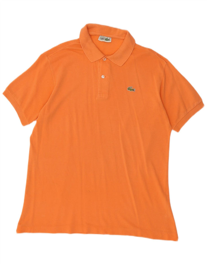 LACOSTE Polo para hombre talla 5 grande algodón naranja