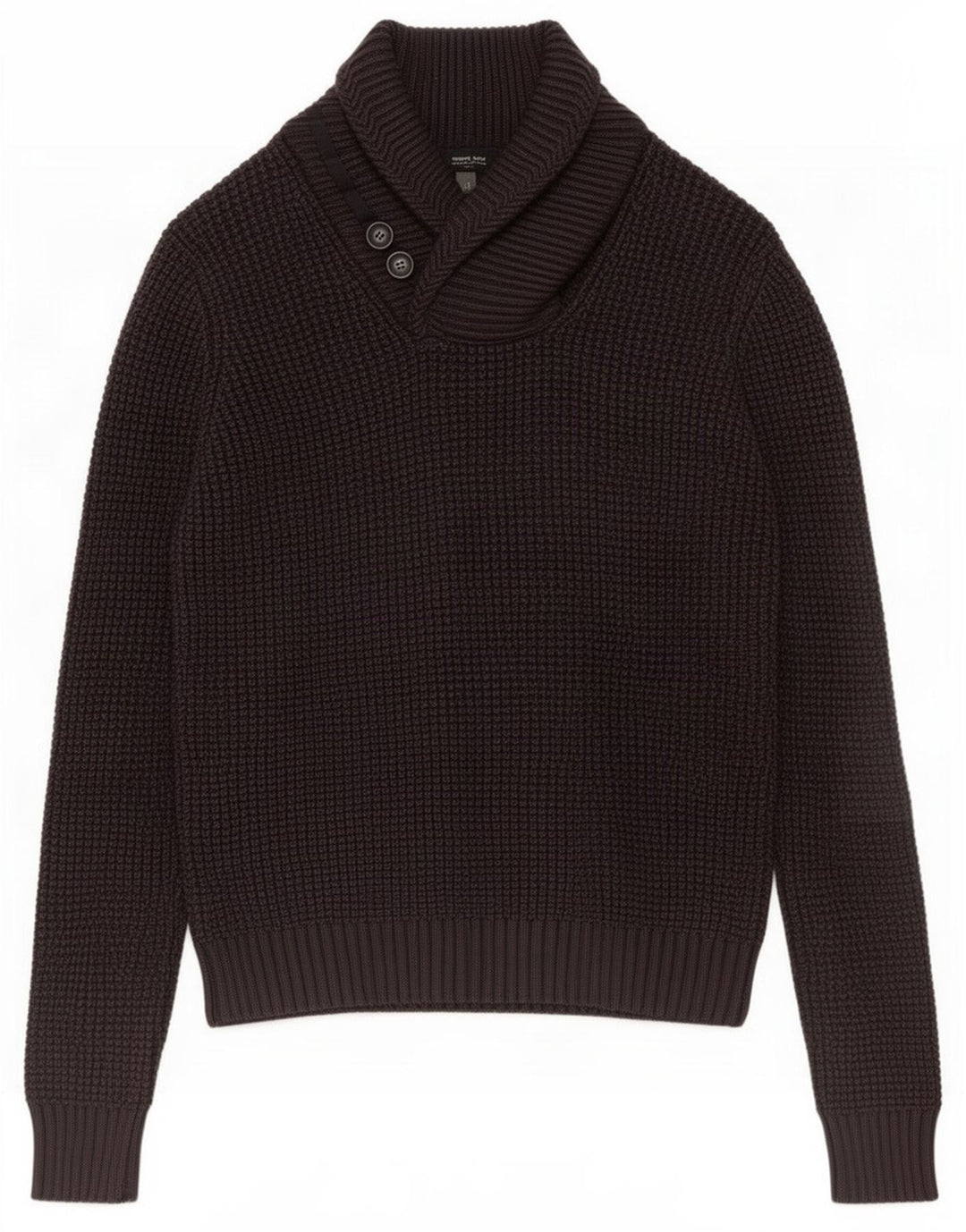 ONE WAY Suéter con cuello tipo chal para hombre Lana gris medio