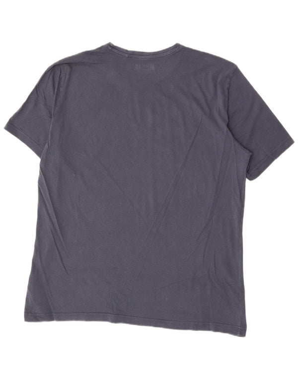 Mustang Camiseta gráfica para hombre Top 2XL Algodón azul marino