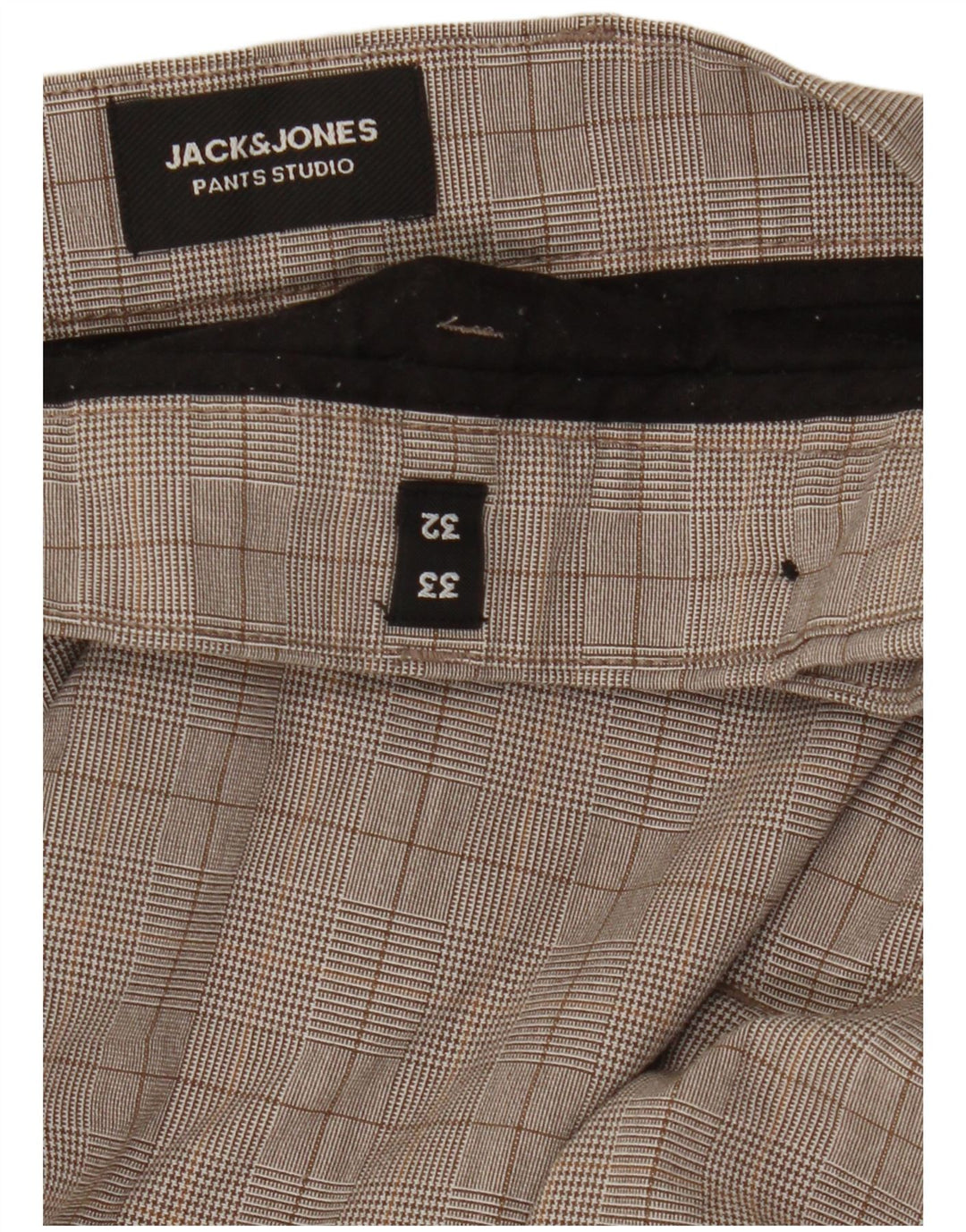 Jack & Jones Pantalones de traje ajustados para hombre W33 L32 Grey Check