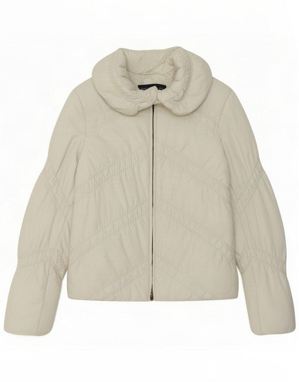 Chaqueta acolchada Mujer Trussardi Jeans IT 40 Small Blanco Poliéster