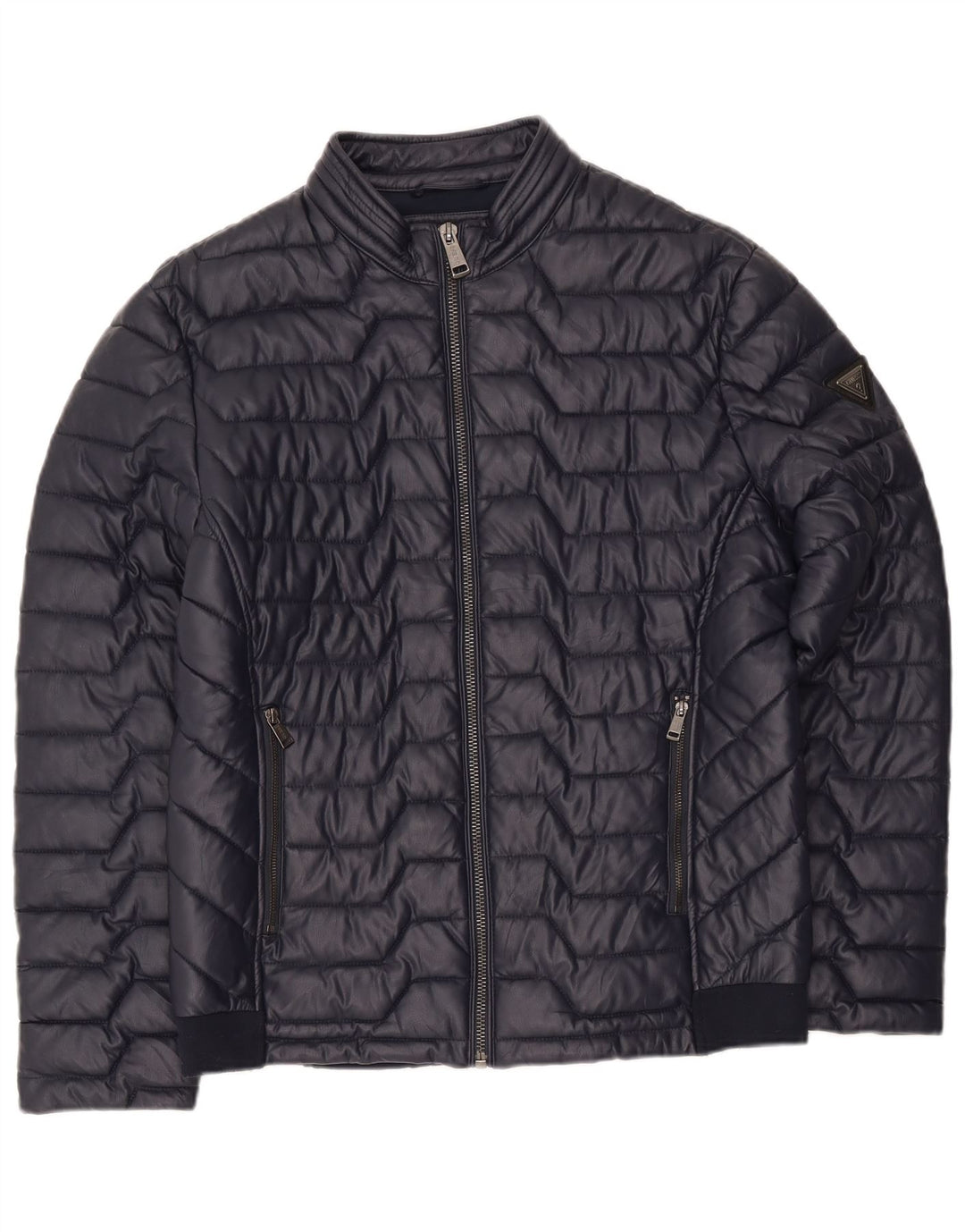 Guess Chaqueta Acolchada Hombre UK 42 XL Azul Marino Poliéster
