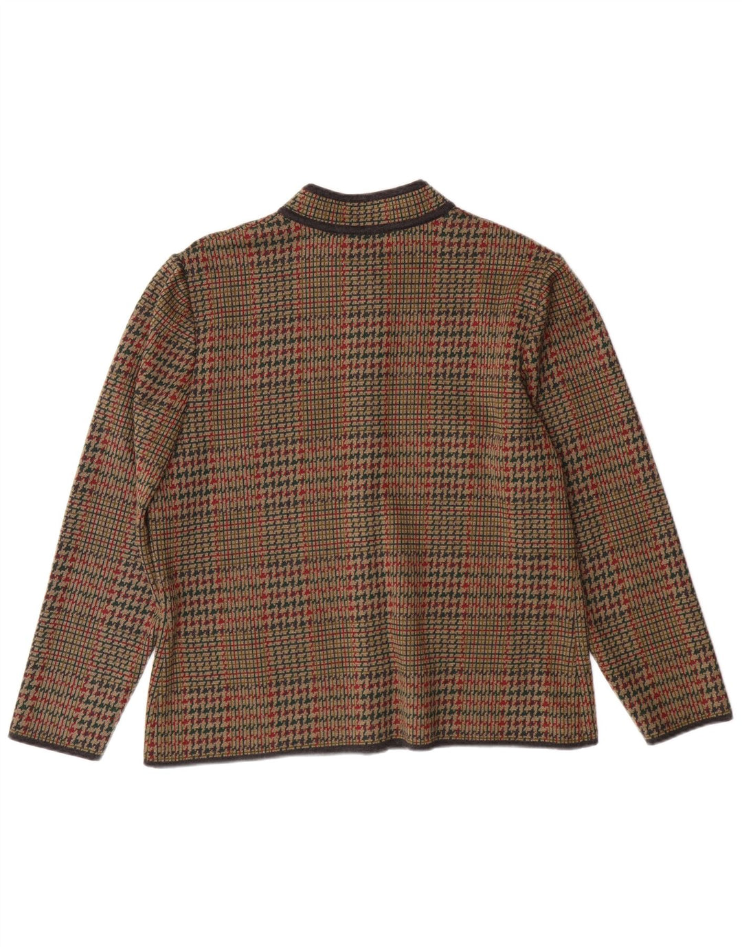 STIZZOLI Chaqueta tipo blazer de punto con 6 botones para mujer IT 48 XL Pata de gallo marrón