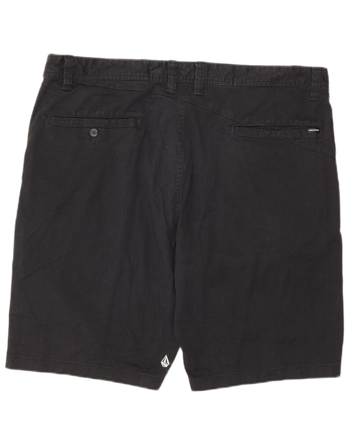 Volcom Pantalones cortos chinos para hombre W40 XL Algodón negro