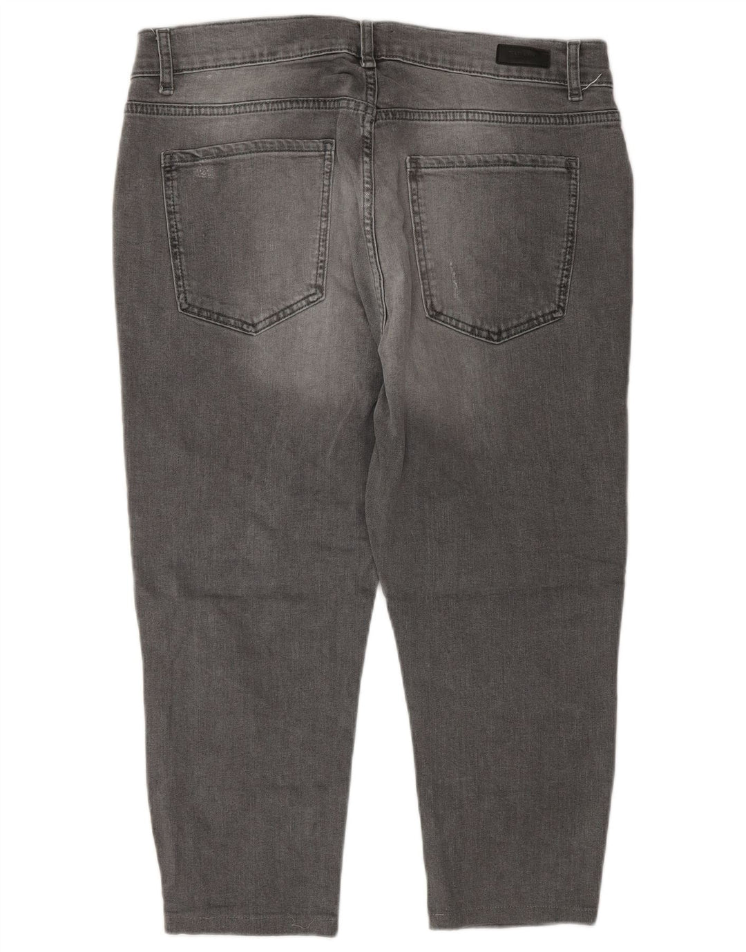 ZARA Vaqueros capri cónicos para hombre EU 44 Large W34 L22 Gris