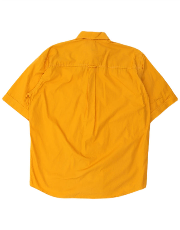 Marlboro Classics Camisa Manga Corta Hombre Algodón Amarillo Medio
