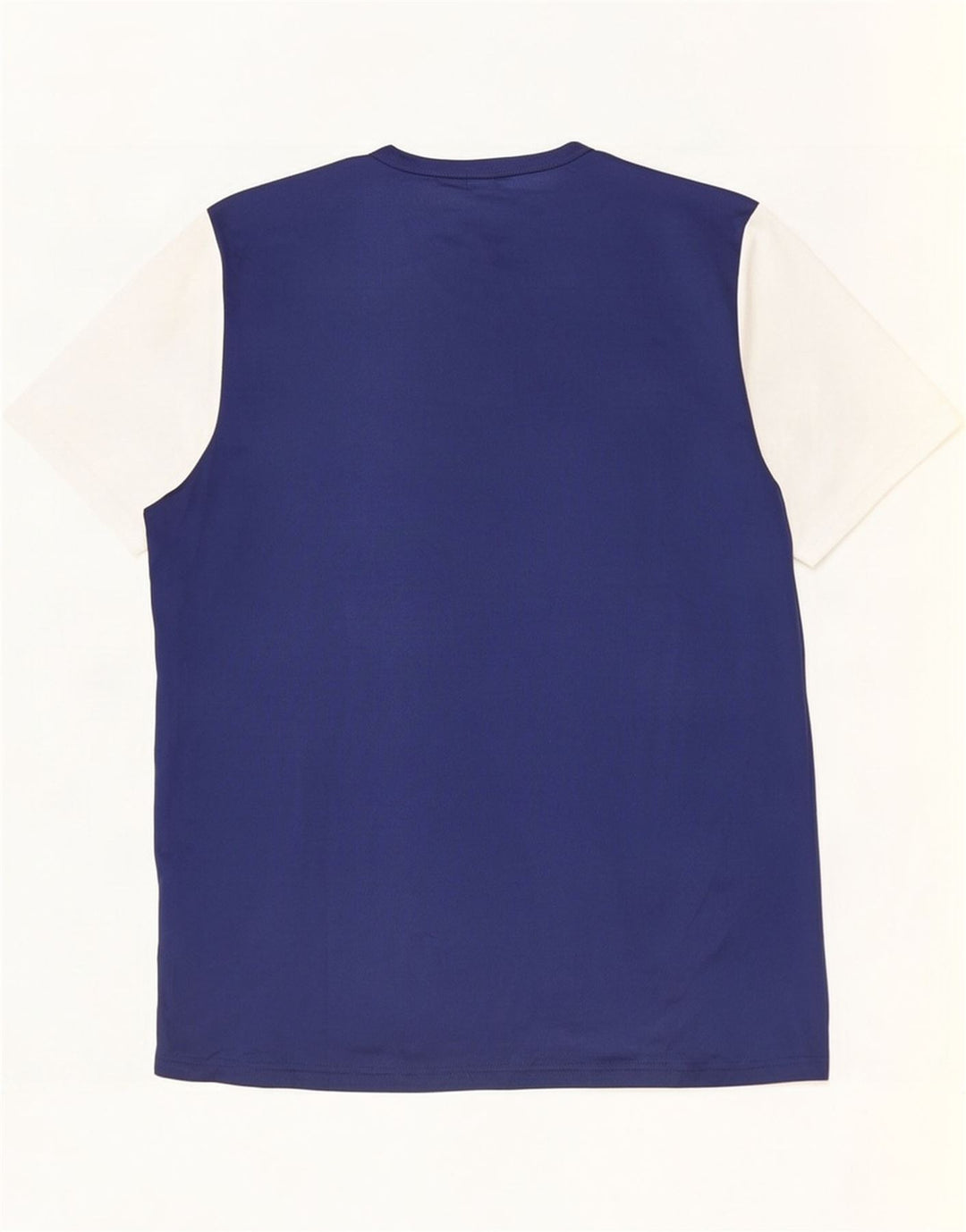 Adidas Hombre Climalite Camiseta Top Grande Azul Marino Colorblock Poliéster