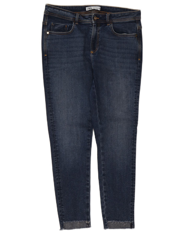Zara Vaqueros pitillo para mujer EU 42 Large W32 L27 Azul