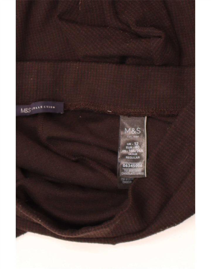 Marks & Spencer Leggings regulares para mujer UK 42 Poliéster marrón medio