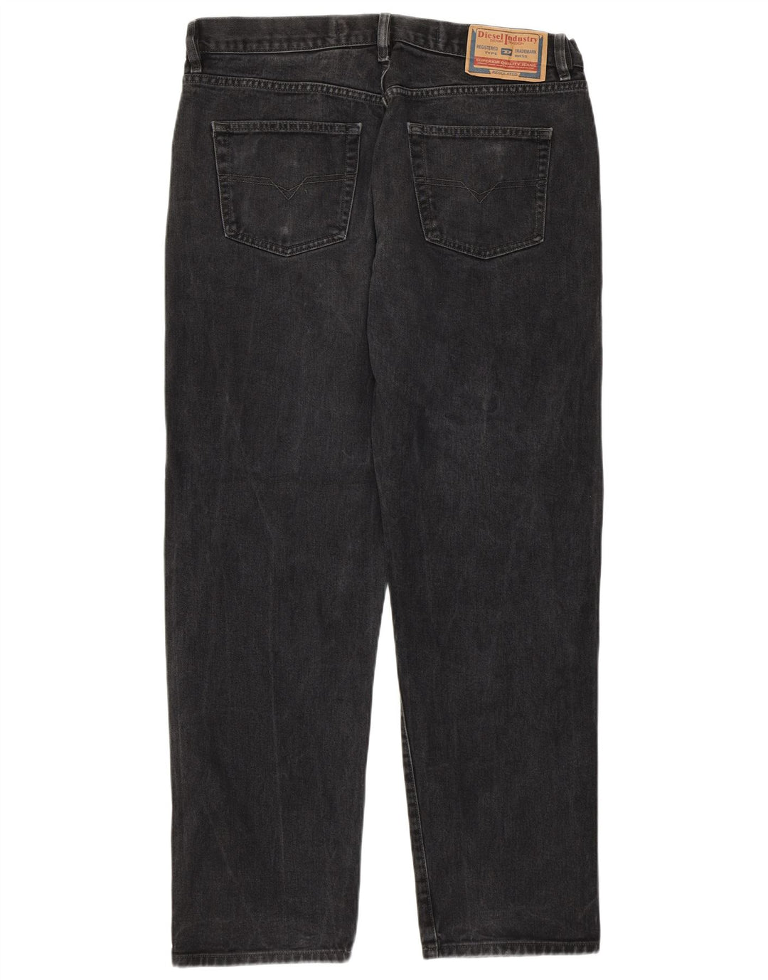 Diesel Vaqueros Rectos Para Hombre W38 L31 Algodón Gris