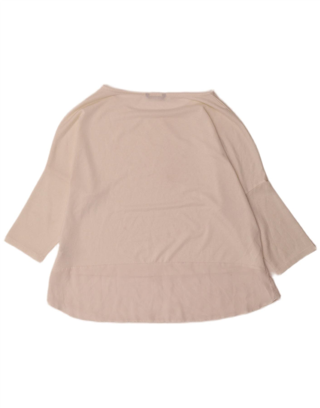 Marks & Spencer Top para mujer manga 3/4 UK 40 XL Poliéster blanco