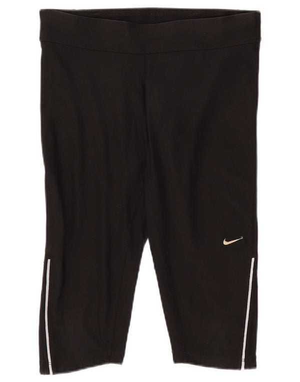 NIKE Bermudas deportivas Dri Fit para mujer UK 10 Small Poliéster negro