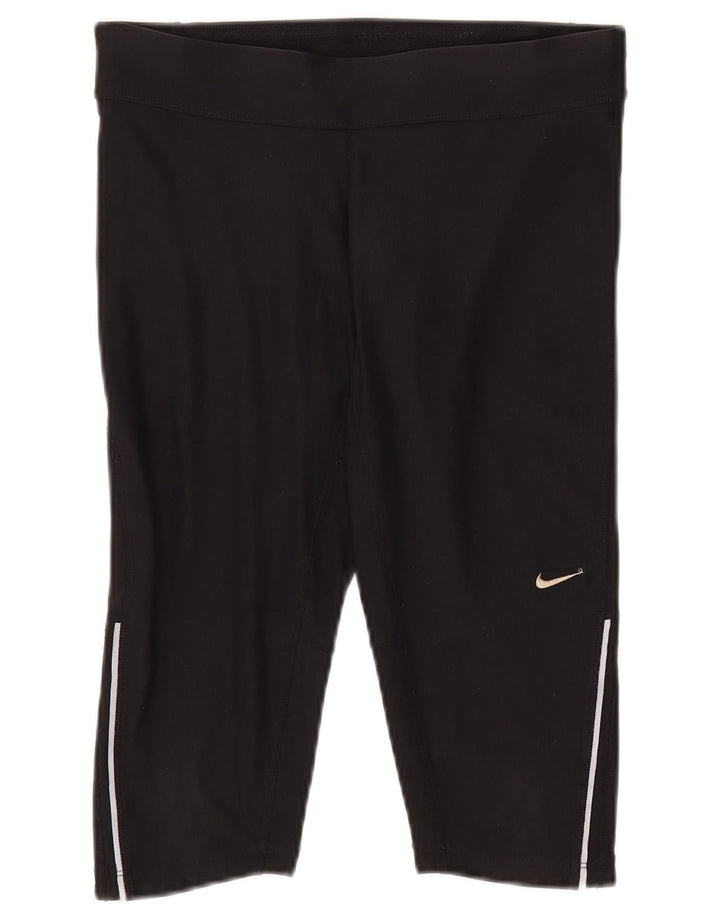 NIKE Bermudas deportivas Dri Fit para mujer UK 10 Small Poliéster negro