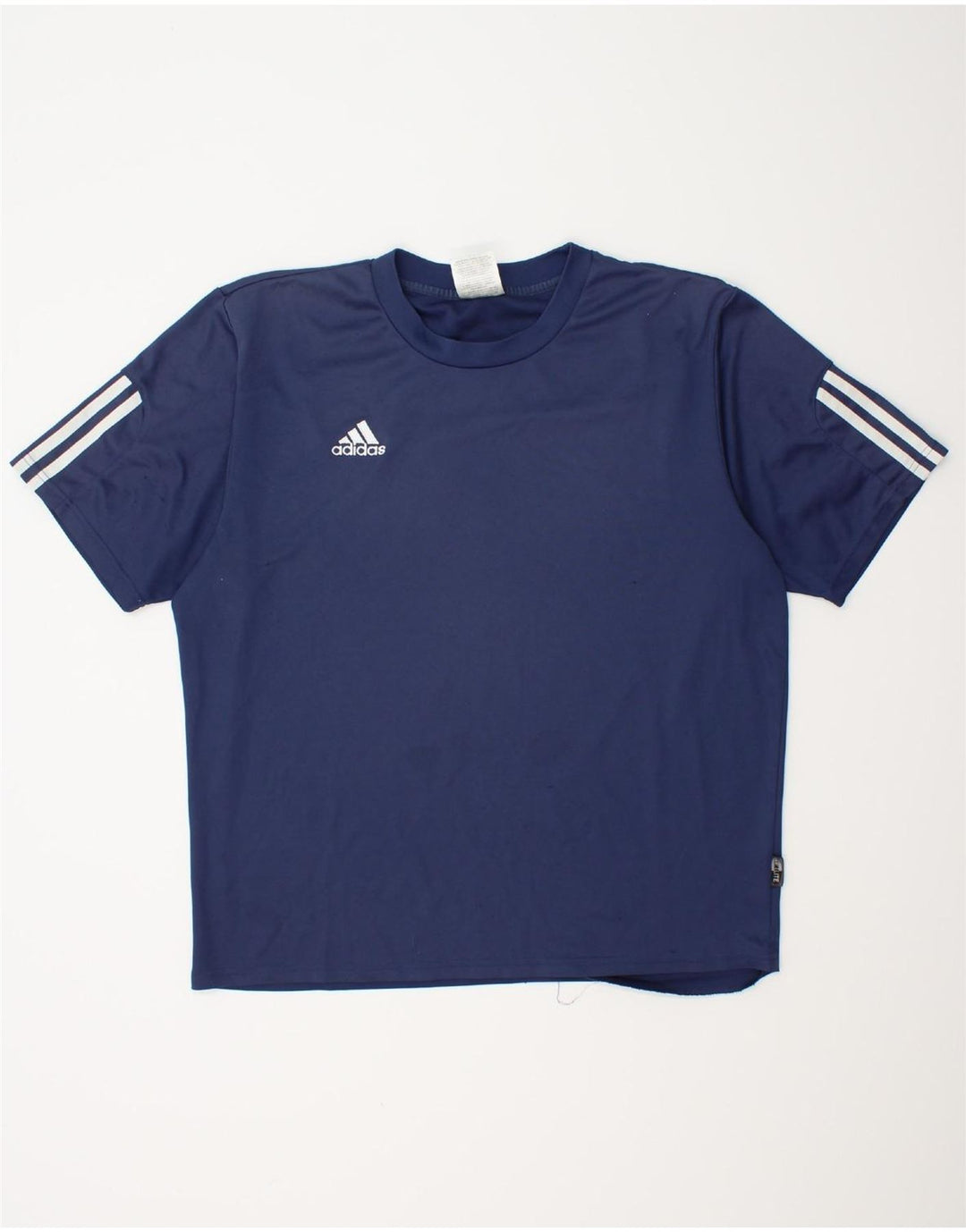 ADIDAS Camiseta Climalite para hombre Top Grande Poliéster azul marino