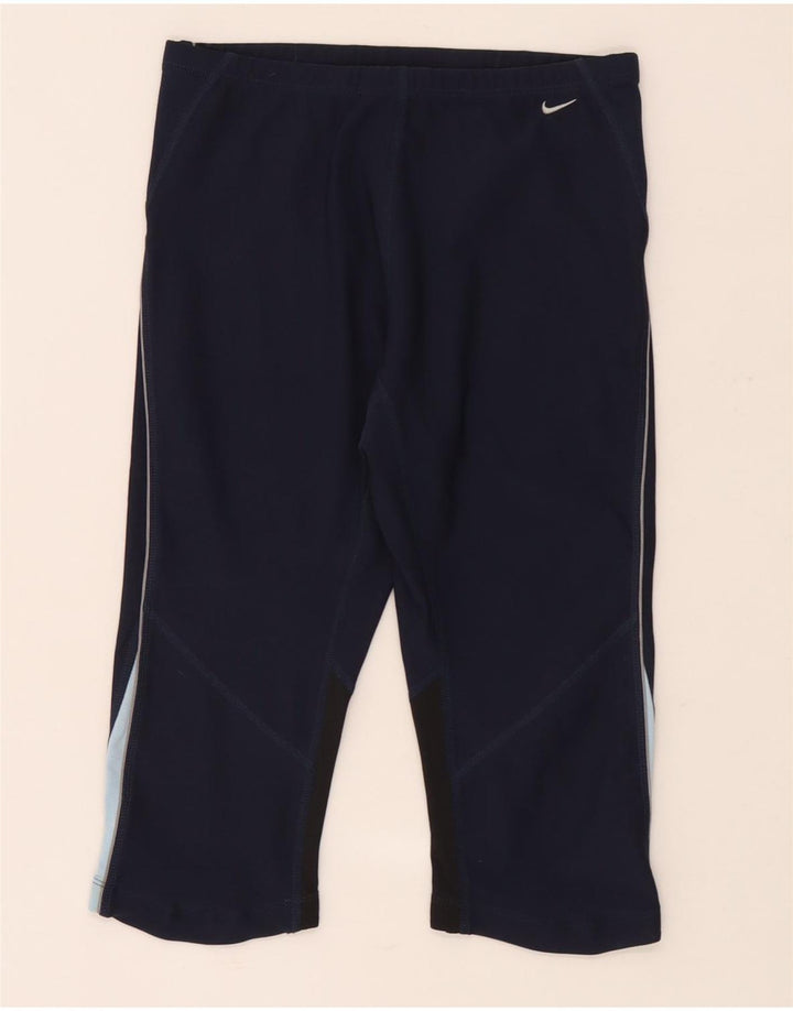 Nike - Leggings capri para mujer, talla 44/16, talla grande, color azul marino, poliéster
