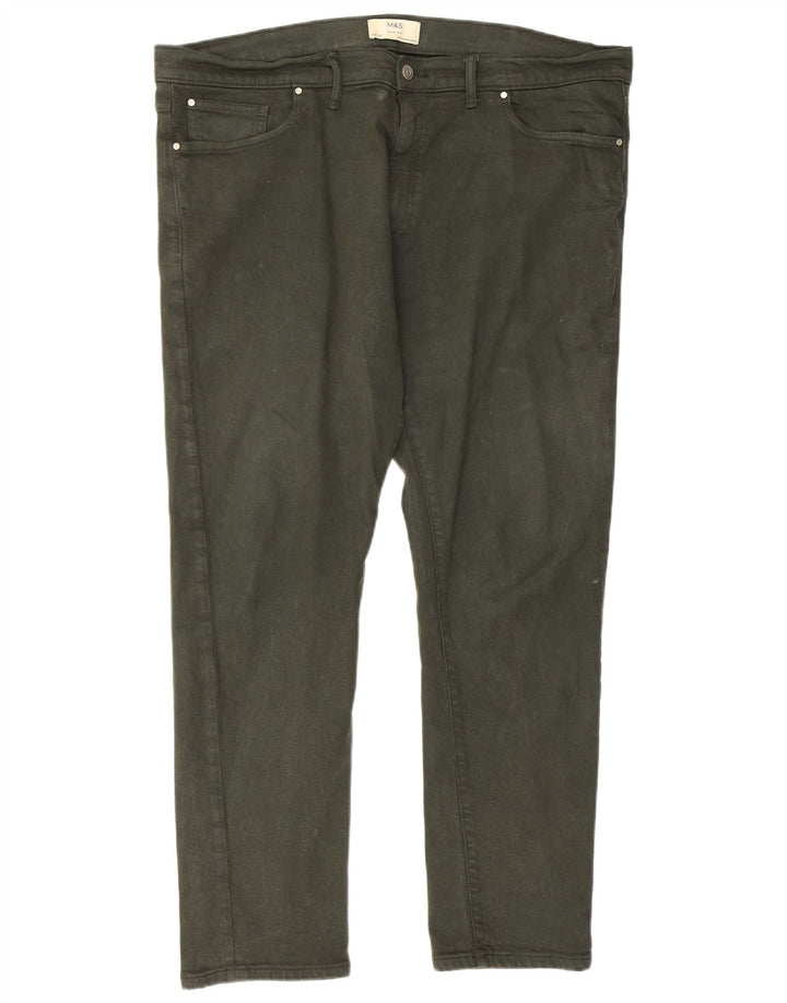 Marks & Spencer Vaqueros ajustados para hombre W42 L31 Algodón verde