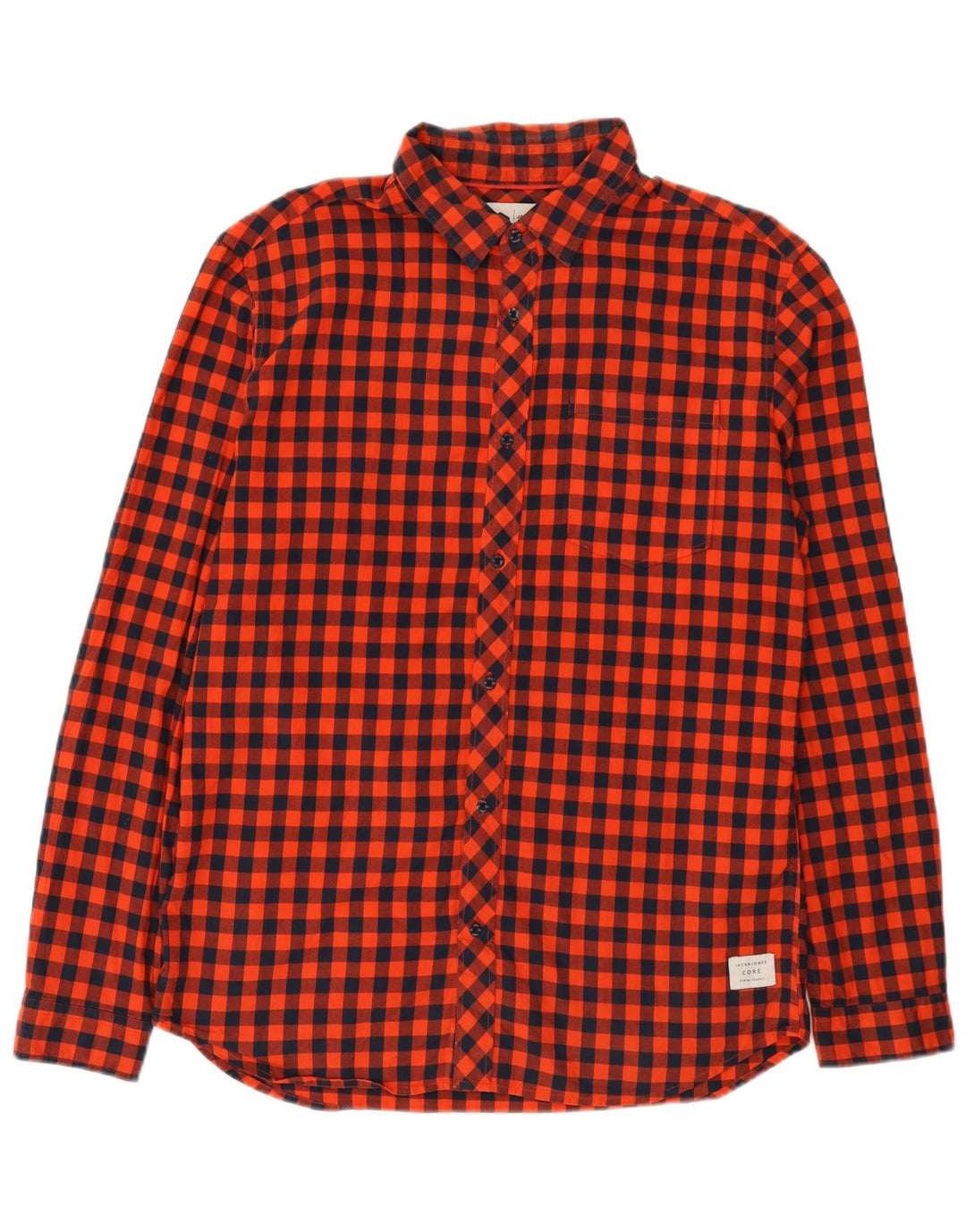 Camisa Jack & Jones Hombre Slim Fit XL Algodón Vichy Rojo