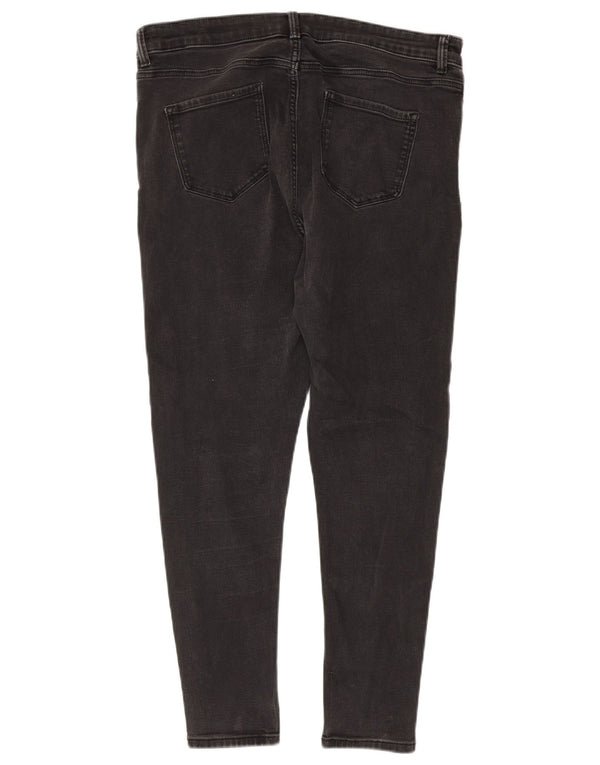 Marks & Spencer Vaqueros ajustados The Carrie para mujer, talla 40, talla grande, W34 L26, color gris