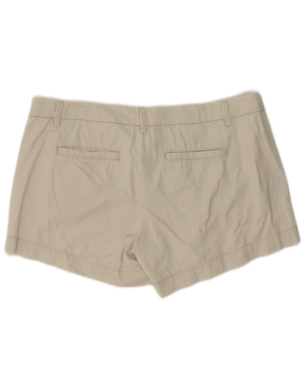 Benetton Pantalones Cortos Chinos Para Mujer UK 44 Large W36 Algodón Beige
