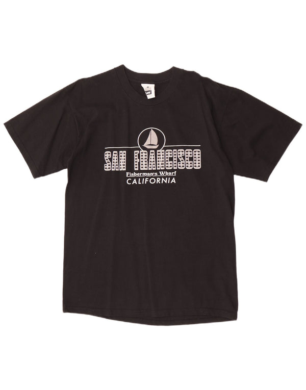 Lee San Francisco - Camiseta gráfica para hombre, talla grande, color negro
