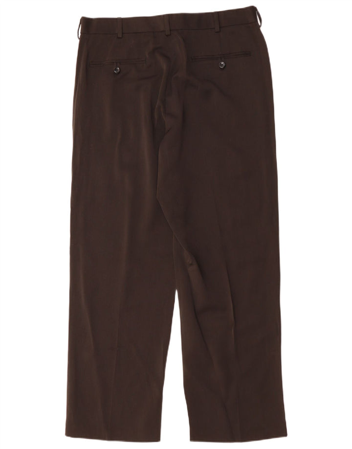 Pantalón chino recto Izod para hombre W34 L29 Poliéster negro