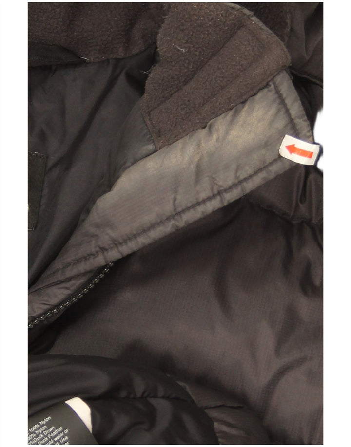 Helly Hansen Abrigo acolchado extragrande con capucha para mujer UK 10 Small Black Nylon
