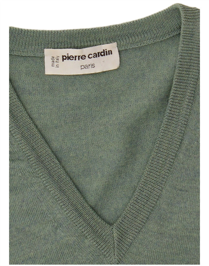 Jersey Con Cuello En V Pierre Cardin Hombre Verde Medio
