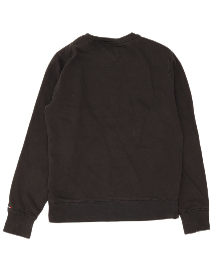 Tommy Hilfiger Hombre Sudadera Gráfica Jumper Small Negro