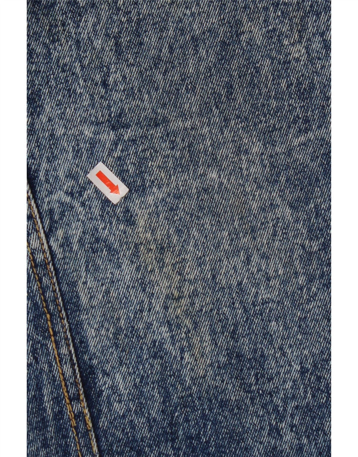 VINTAGE Falda vaquera para mujer W32 Azul grande