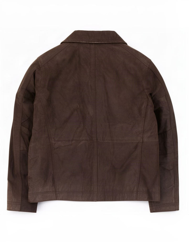 Canda Mens By C&A Chaqueta de cuero EU 52 XL Negro