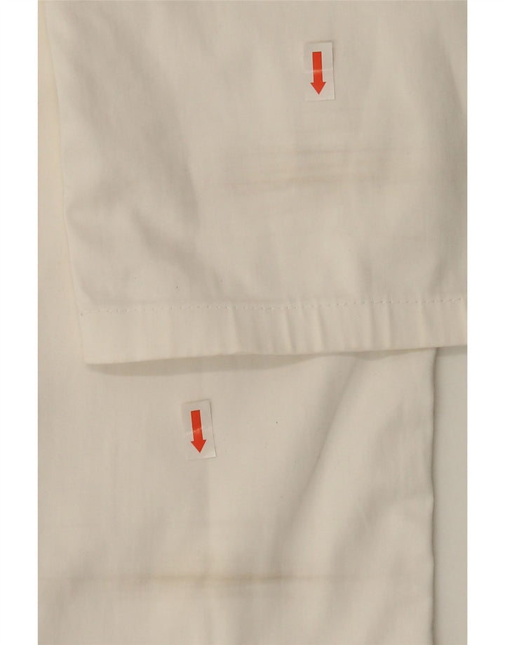 Zara Hombre Pantalones Casuales Slim EU 40 Medium W31 L29 Blanco