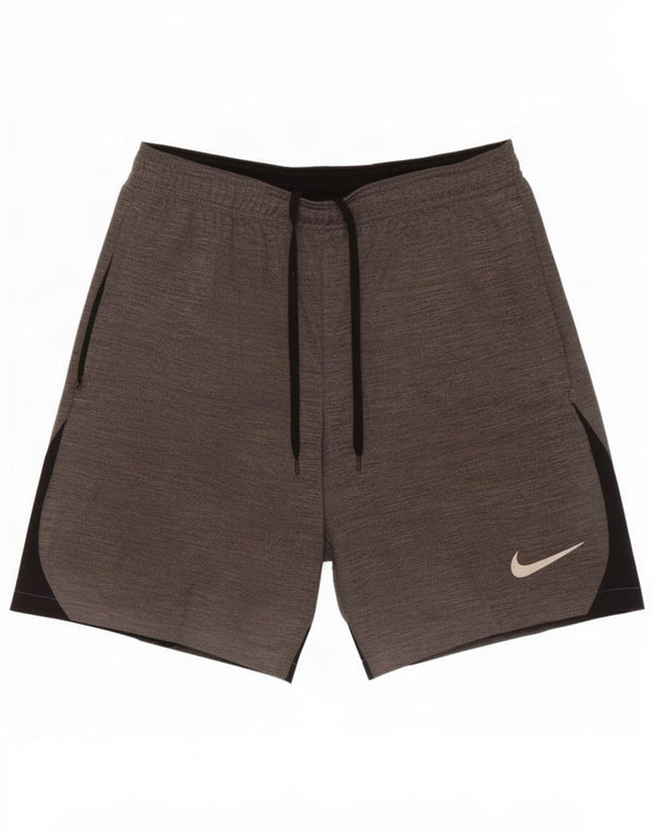 Pantalones cortos deportivos ajustados Dri Fit para hombre Nike Poliéster gris medio